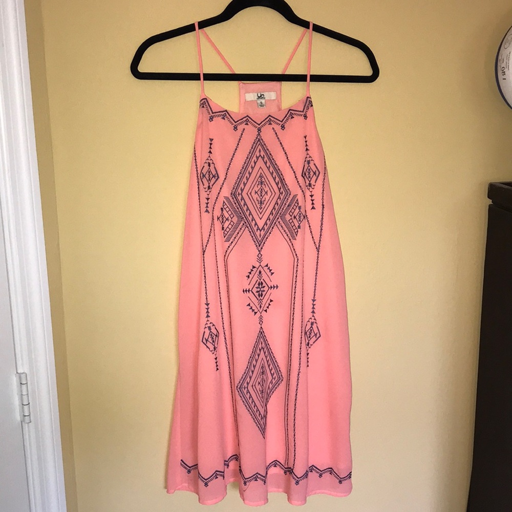 Coral detailed dress